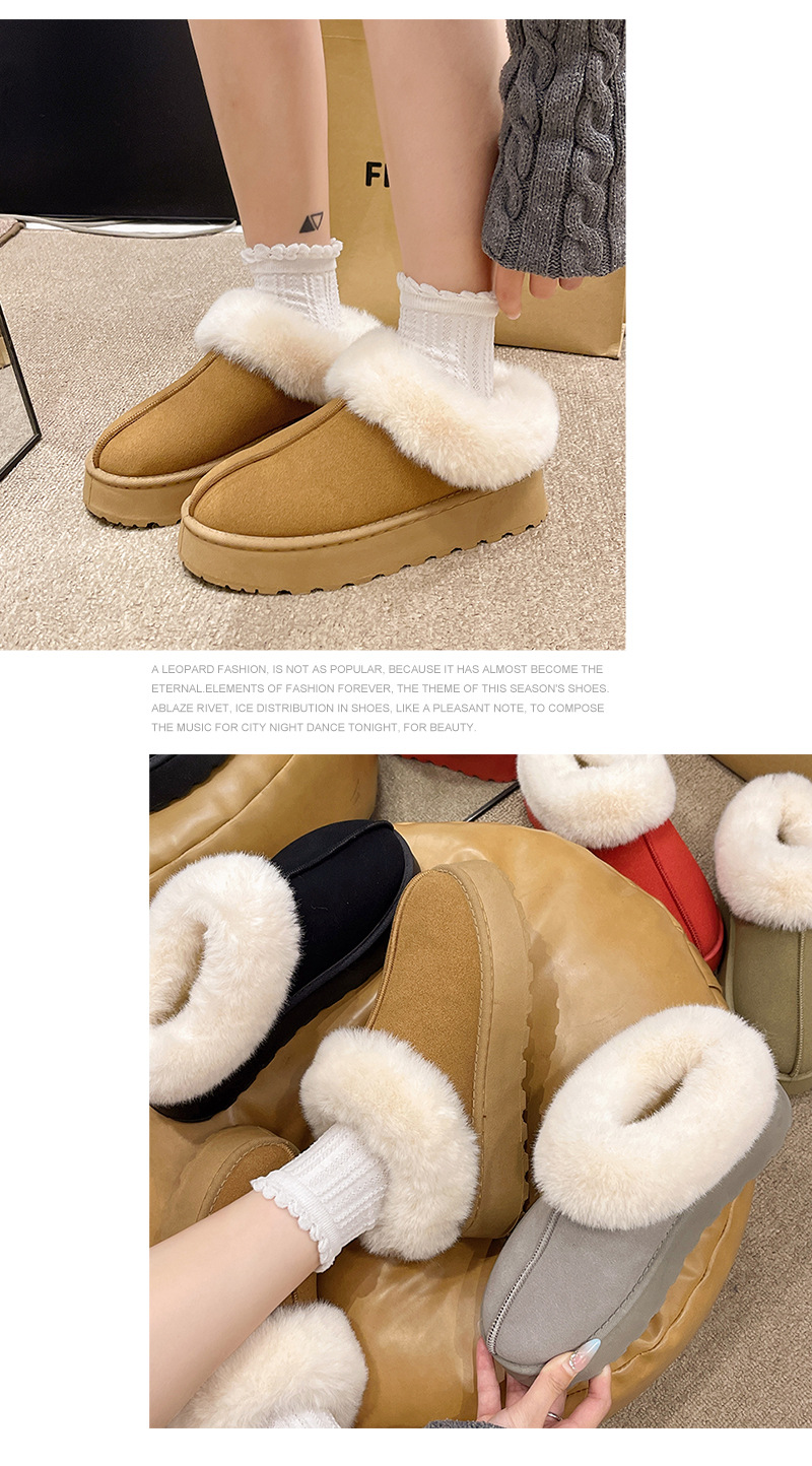 Women's Warm Snow Boots With Thick Sole And Wool Lining For Winter_voghion.com