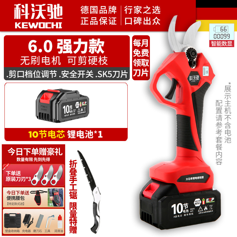 6.0 강력한 디지털 디스플레이 10셀 배터리 + 고급 선물 - 정품 Kewochi + 과일나무 특집