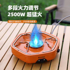 屋外のカード式のストーブの携帯式のキャンプの野の炊事のストーブの猛火の防風の家庭の鍋のかまどのカスのストーブのガスコンロ