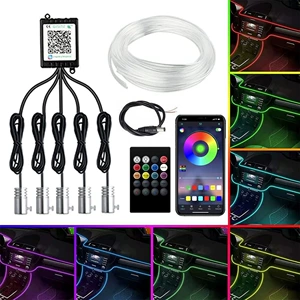 Avtomobil fənəri soyuq işıq, səsli ritm LED daxili atmosfer zolağı