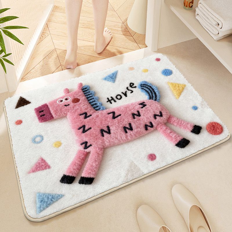 Cartoon Cute and Cute Kitten Bathroom Imitation Cashmere Thickened Absorbent Foot Mats Stain-Resistant Bathroom Door Mats and Floor Mats for Delivery