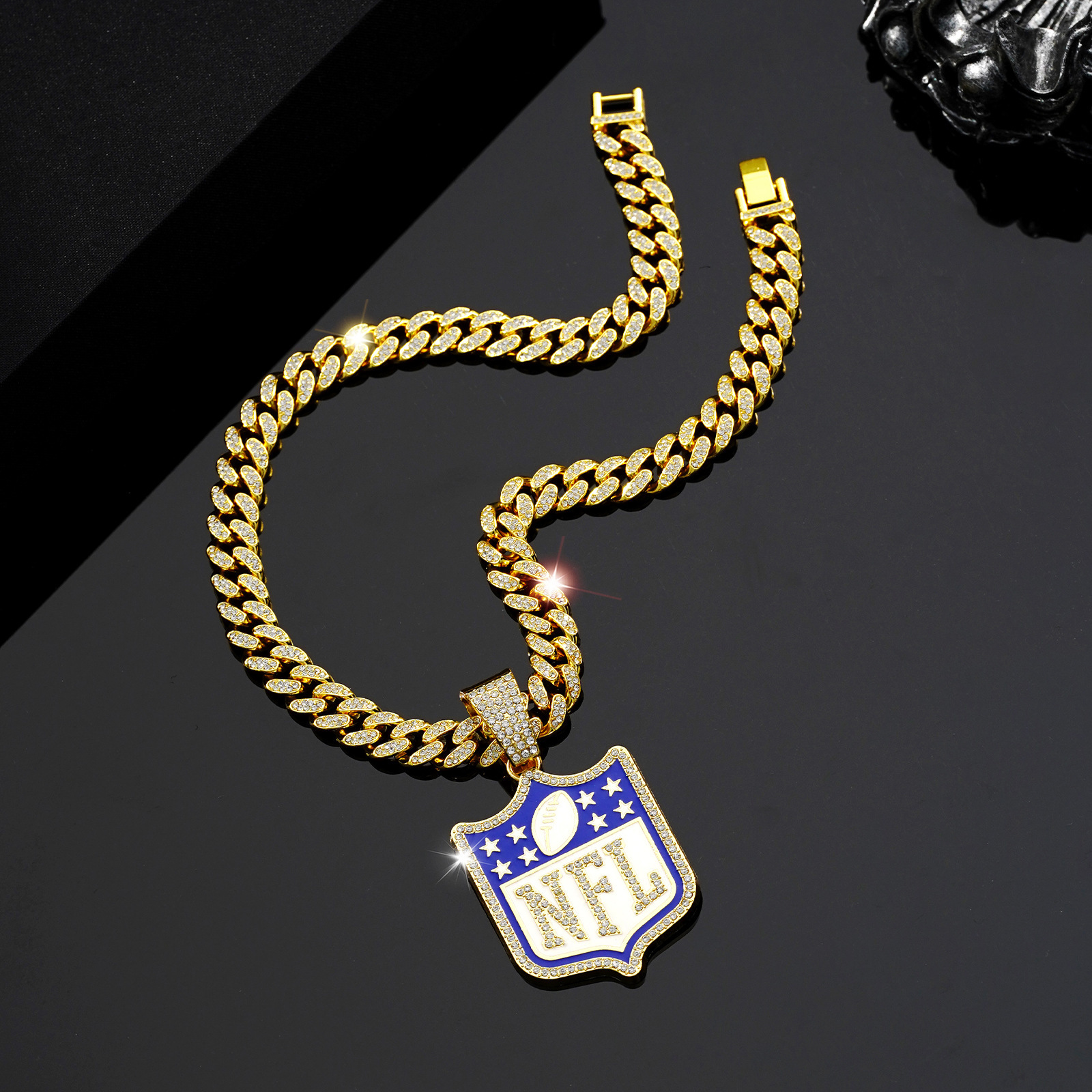 Letra Hip Hop Estilo Vintage Diamantes De Imitación Aleación De Zinc Collar Colgante Venta Al Por Mayor display picture 3