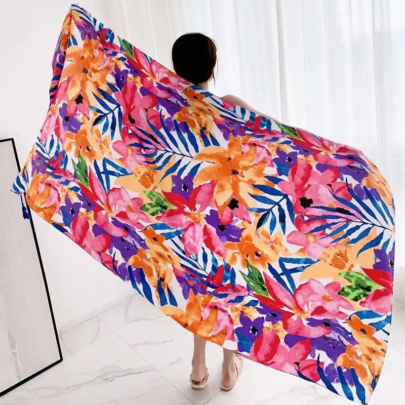 Sopa de satén de twill para mujeres 2025 bufandas de viento nacional de verano tibetanas bufandas de seda protector solar lago Qinghai turismo foto toalla de playa