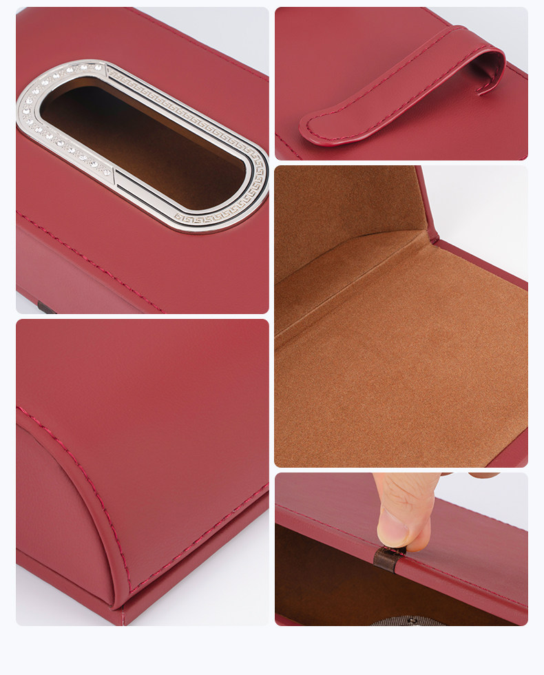Suitable for Porsche Car Tissue Box Cayenne Macan Panamera 718/911 Car Interior Decoration Accessories