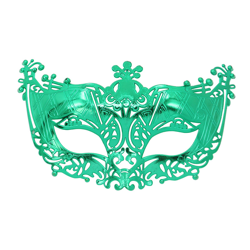 Venta caliente transfronteriza galvanoplastia calada Carnaval de Halloween multicolor de media cara Los hombres admiten máscara de fiesta máscara de bar