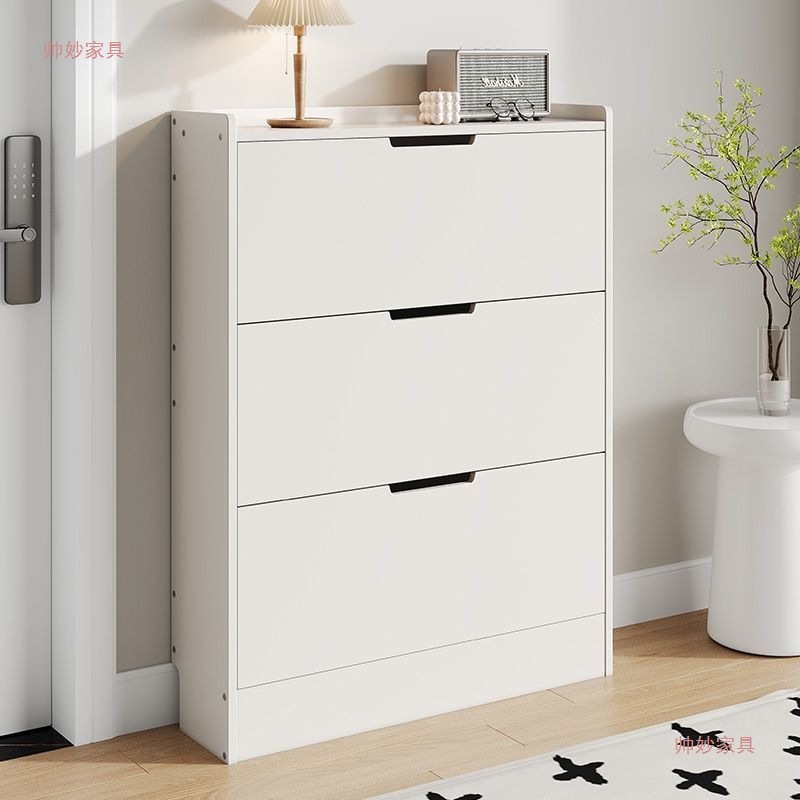 New Popular Ultra-Thin Shoe Cabinet for Home Entrance, Entryway Flip Cabinet, Integrated Storage Artifact, Space-Saving Shoe Rack