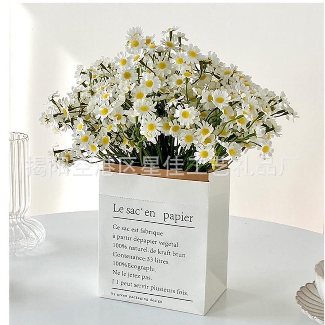 ins洋甘菊仿真花把束小雏菊假花客厅摆设餐桌花装饰花束摄影道具