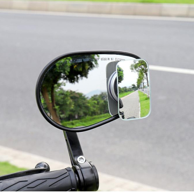 Car rearview mirror modification wide-angle high-definition blind spot mirror for scooters and electric vehicles, suction cup-style small round mirror, durable