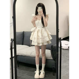 新款纯欲森系初恋裙甜美少女连衣裙小个子2025夏季