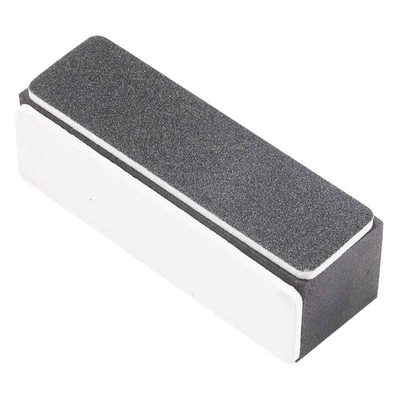 Herramientas de uñas en blanco y negro de tres niveles de pulido de cuatro lados bloque de pulido Wenwan Bodhi nogal bloque de tofu bloque de pulido especial