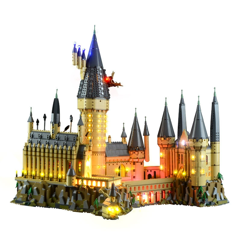 Совместимый с Yeabricks набор Lego 71043 Гарри Поттер LED Блок, освещение замка Хогвартс