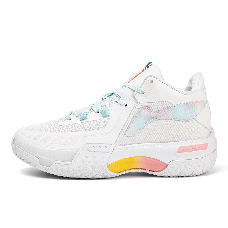 2024 verano nuevo zapato de baloncesto antideslizante, desgaste y amortiguación ligero, malla suave transpirable, tendencia deportiva casual para hombre