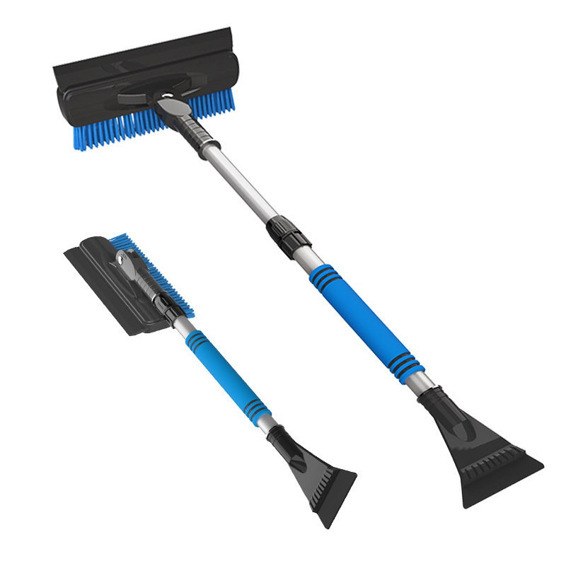 Car snow shovel window glass snow scraper defrost artifact winter multifunctional rotating telescopic cleaning tool