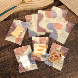 Translucent Snowflake Crisp Packaging Bag Baking Biscuit Candy Nougat Cookie Milk Date Machine Sealed Bag Independent Small Packaging