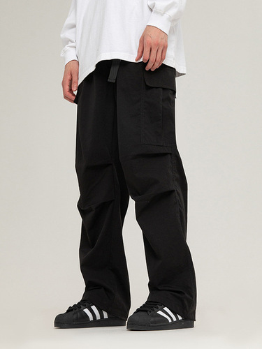 Conductive Night Purple Work Pants for Men Spring 2024 New Functional Windbreak Parachute Pants Unisex Loose Straight Leg Pants