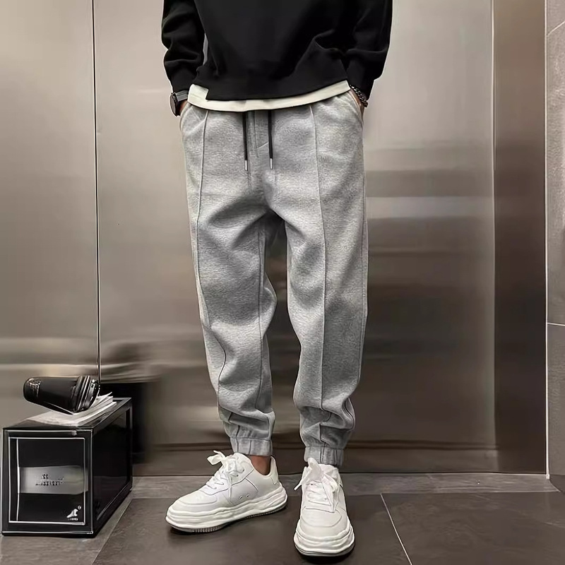 TEMU Amazon New Thickened Leg Drawstring Casual Men's Sweat Pants in stock TEMU Amazon New Thickened Leg Drawstring Casual Men's Sweat Pants in stock