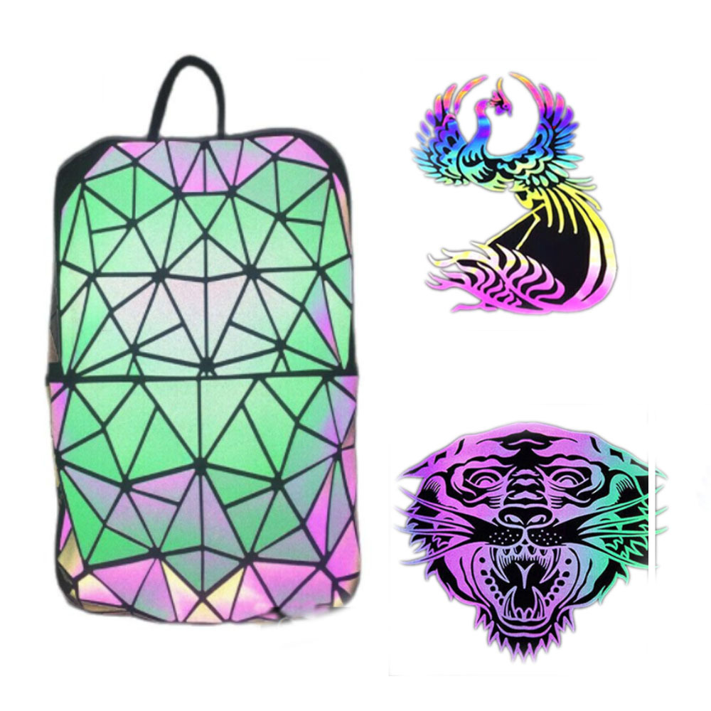 反光七彩彩虹银色T恤服装DIY刻字膜HTV印花料Heat Transfer Vinyl