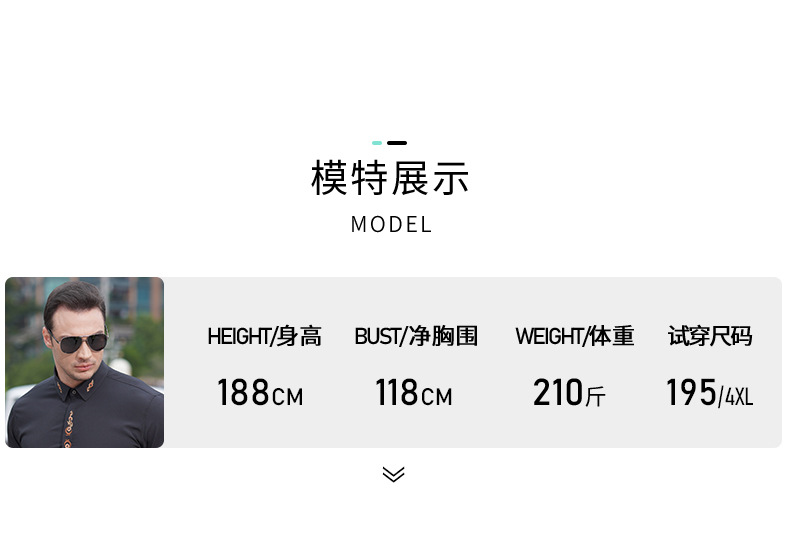 Description Picture 5 of itemAI NI YA Men's Long sleeved Shirt Spring and Autumn New Elastic Non iron Ironing Embroidered Groom's Shirt