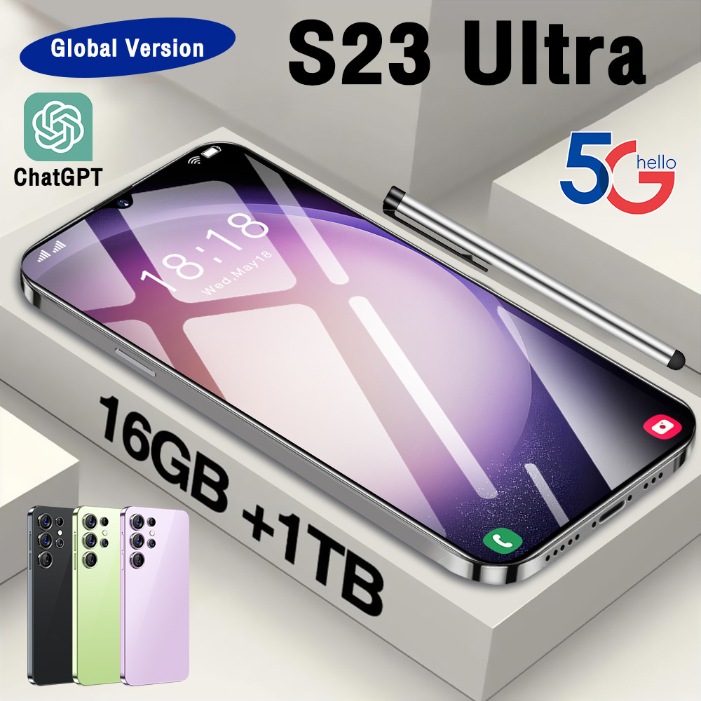 新款S23Ultra跨境手机16+1TB真4G手机AI智能外贸手机源头厂家代发