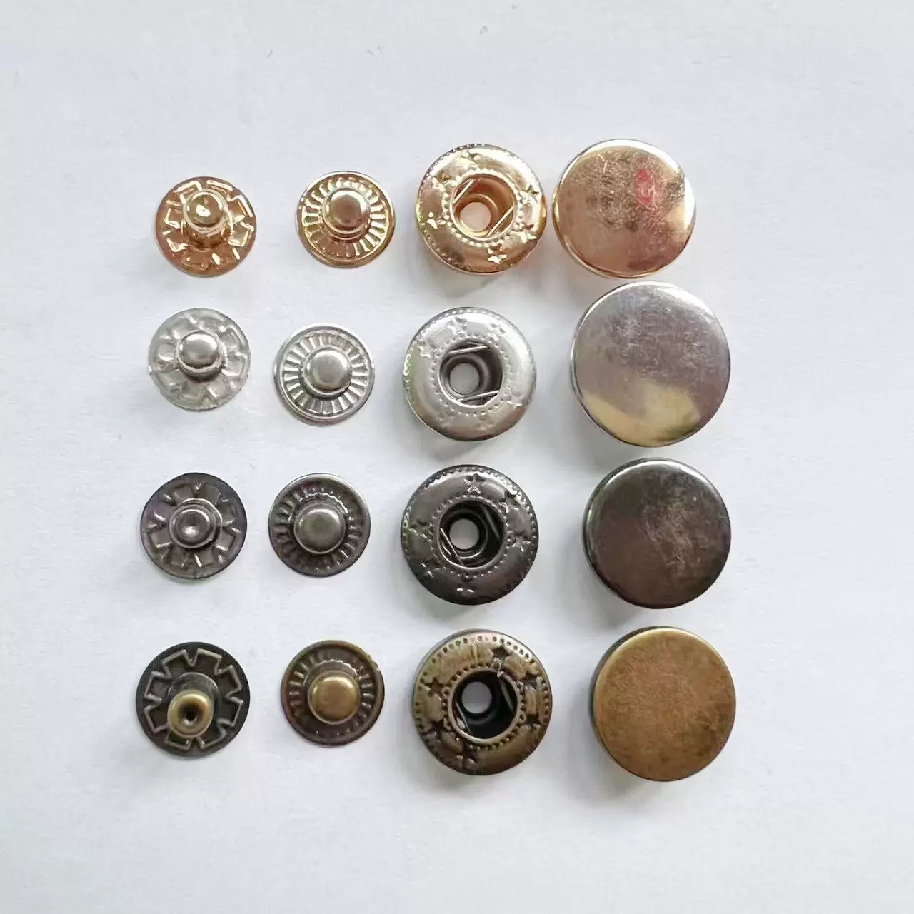 831/ 633不锈钢服装箱包纽扣四合扣按扣牛仔裤扣子服装辅料批发