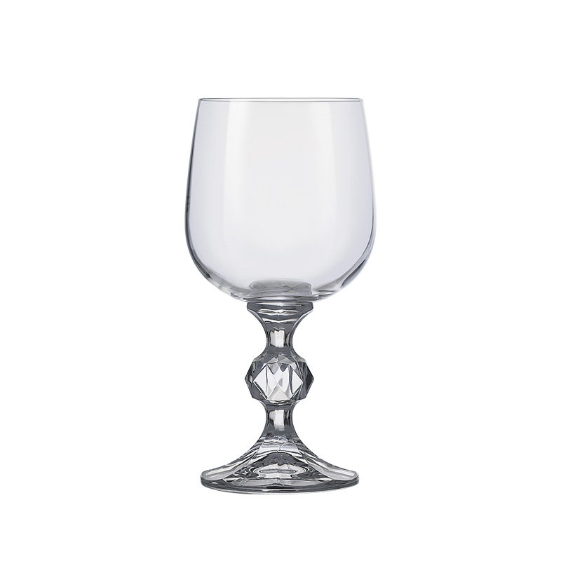 Copa de cristal importada de la República Checa, copa alta de alta gama para uso doméstico, copa de vino, copa de champán, juego de copas, copas con tallo de diamante. image 7