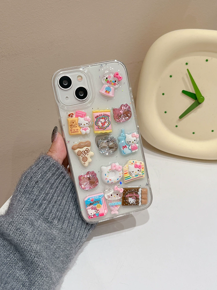 Чехол совместимый с iPhone 15, трехмерный дизайн, защитный чехол, подходит для 14 Pro Max, защита от падений