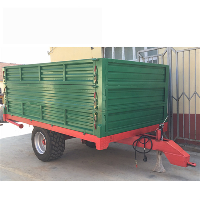 6吨三层厢板可拆卸农用拖车液压后卸农用挂车 拖拉机运输挂车