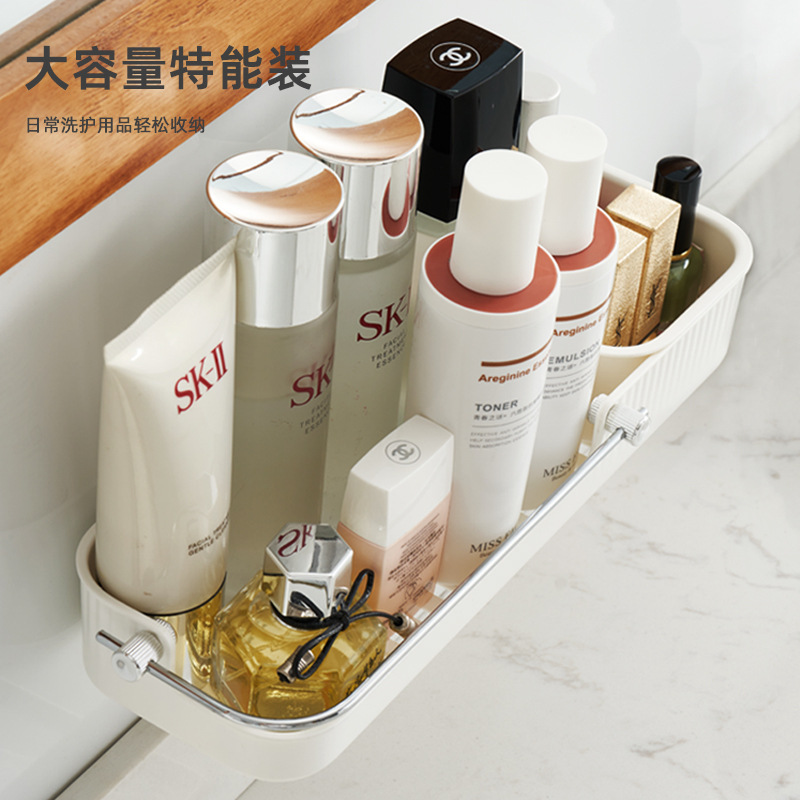 Estante de almacenamiento de baño Baño sin punzonado inodoro lavabo baño montado en la pared estante de almacenamiento