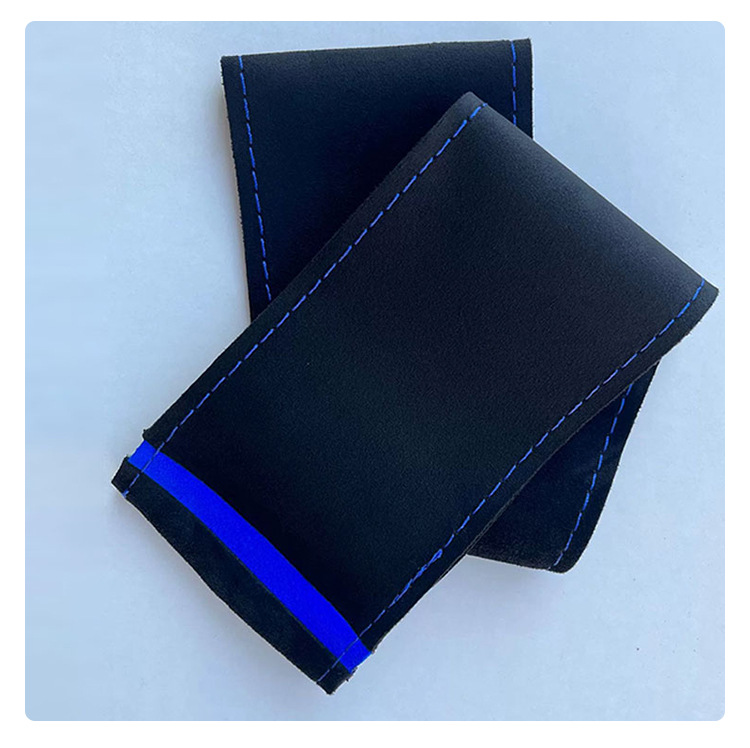 Cross-Border Wholesale of Soft, Comfortable, Dirt-Resistant, and Wear-Resistant Suede Leather Hand-Stitched Steering Wheel Covers for Cars, Suitable for All Seasons