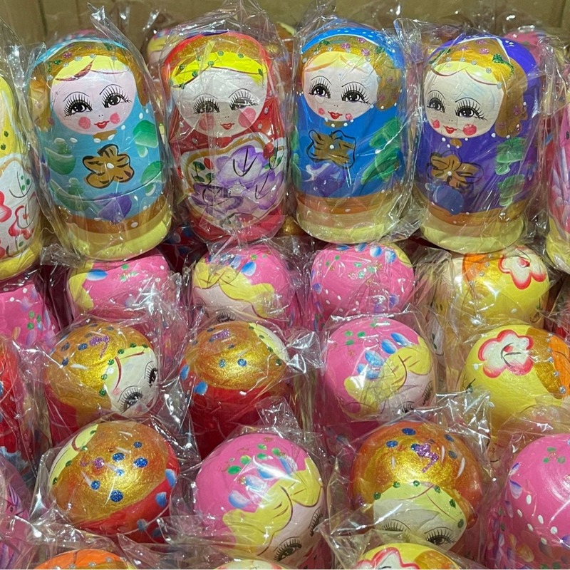逸品の5階のロシアの子供の多層の彩色は積み重ねて楽の旅行の工芸品の創意の実木のおもちゃを重ねます。|undefined