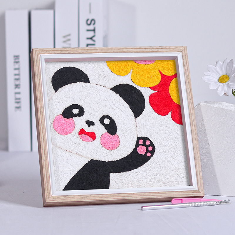 紙パルプ絵画、手作りのドット絵、DIY素材パッケージ、着色絵画、装飾テクスチャ、紙パルプ充填絵画、クリエイティブな漫画絵画|undefined