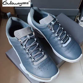 男式健步C男鞋牦牛皮运动鞋靴减震 091504 091503前系带低帮男鞋