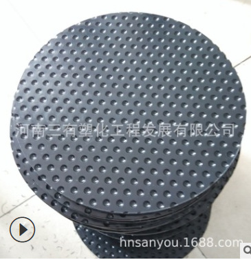 UPE 7mm厚超高分子聚乙烯板 耐磨自润滑 带储脂坑 桥梁支座滑板块
