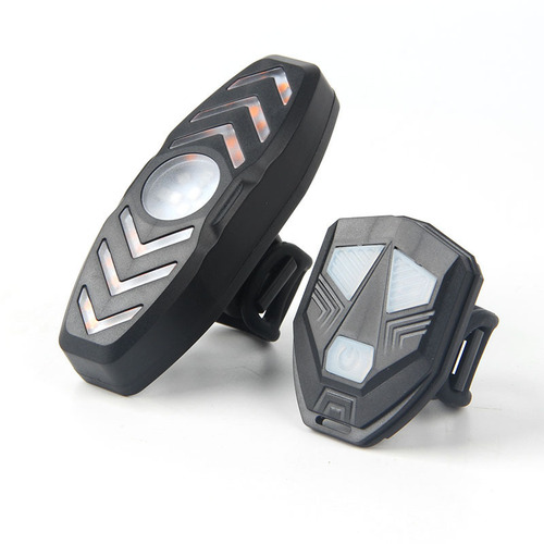 New Bicycle Turn Signal Taillight USB Charging Mountain Waterproof Night Riding Bicycle with Horn Remote Alarm