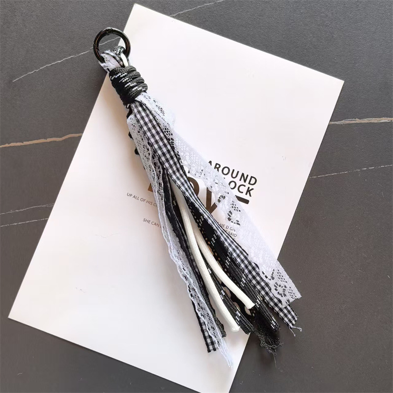 Accesorios de éxito en línea de teléfono móvil cordón de encaje de viento de dopamina accesorios bolsos llaveros colgantes al por mayor image 14