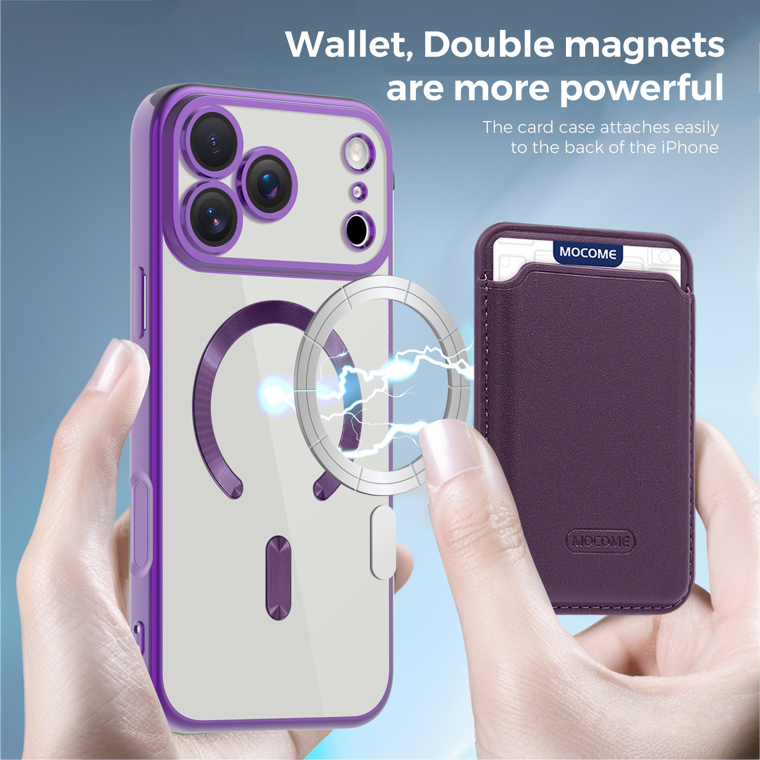 Neue magnetische Hülle im CD-Design mit Kartenhalter für iPhone 17 Pro Max, stoßfeste Hülle für alle iPhone-Serien_voghion.com
