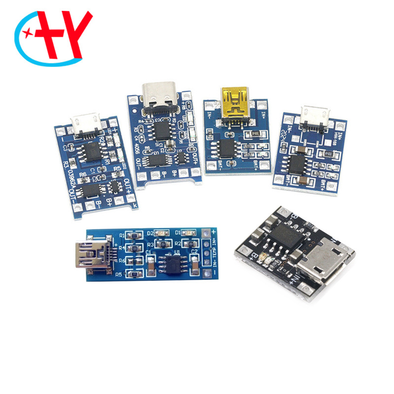 TP4056|18650锂电池3.7v 3.6V 4.2V锂电池充电板1A 过冲过 放保护