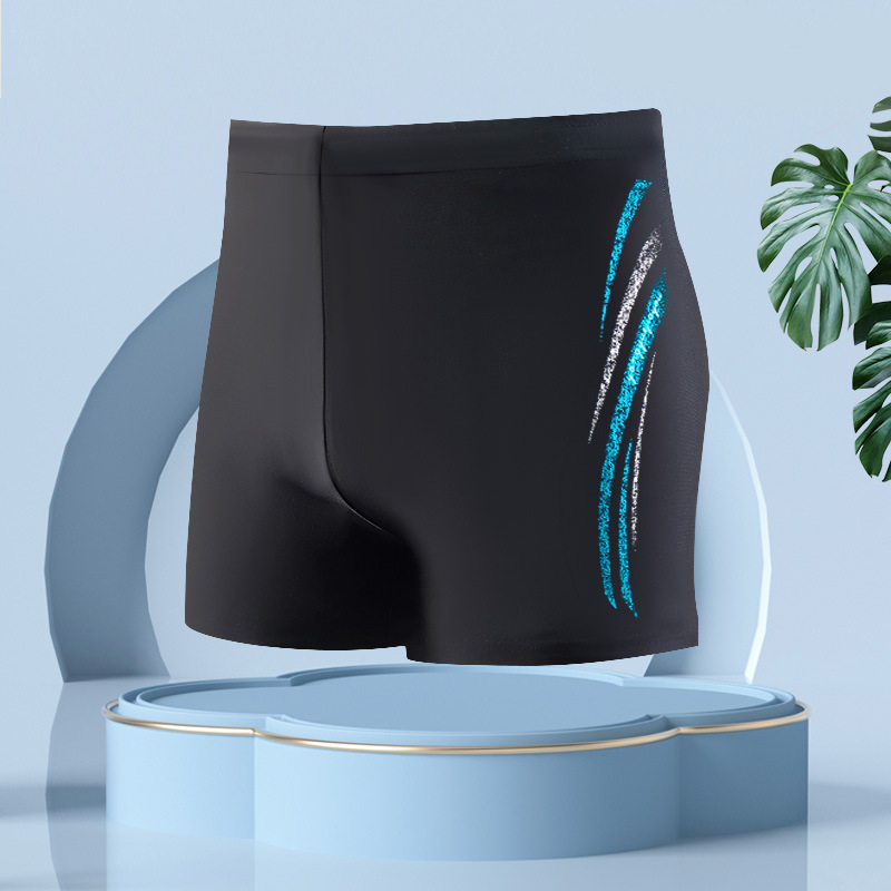 Nuevos pantalones de baño para hombres, pantalones de baño para adultos, pantalones de baño para hombres, pantalones de baño de ángulo plano de secado rápido, pantalones de baño para hombres, 5 puntos
