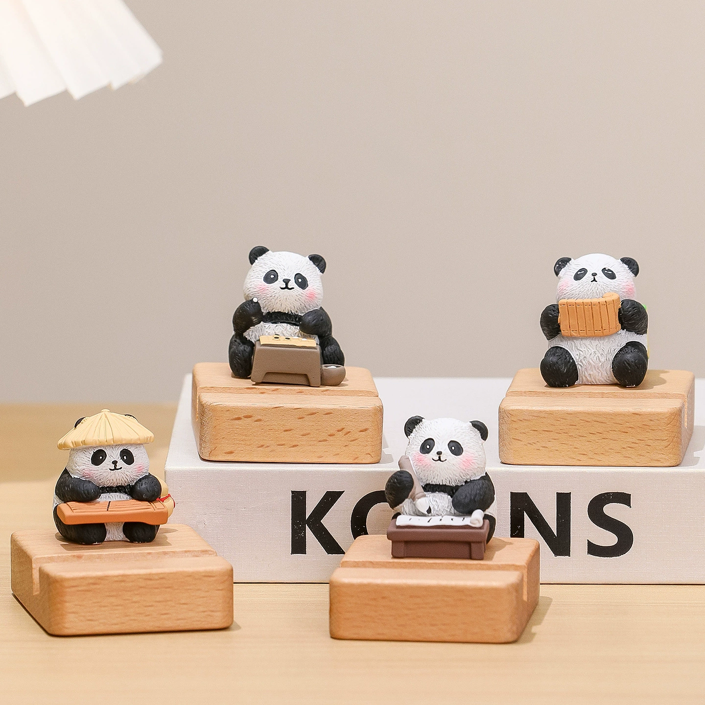 Подставка для телефона в виде панды в китайском стиле для игры на фортепиано, чтения стихов, украшения рабочего стола, держателя для телефона, снимающего стресс, праздничного подарка.