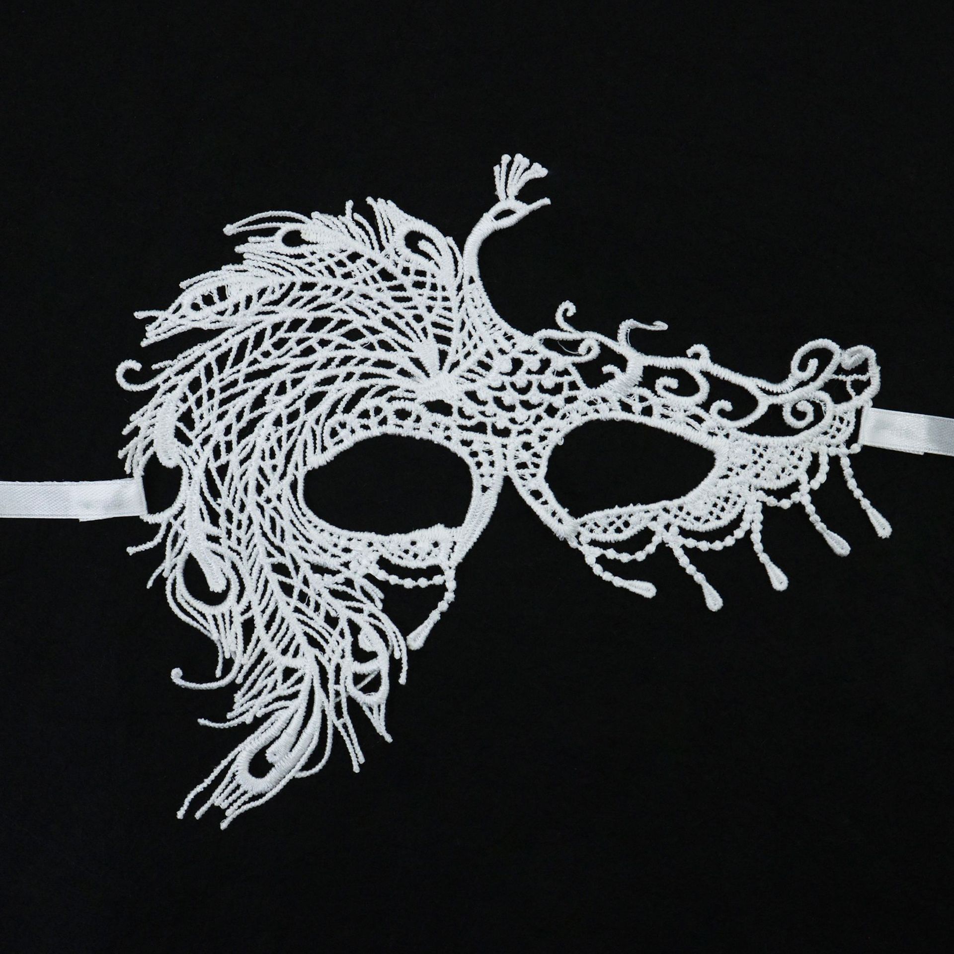 Carnaval máscara de encaje de venta transfronteriza máscara de maquillaje de fiesta de baile máscara de encaje amorfa máscara TK