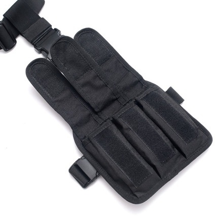 Tactical Three-Piece Set: Tornado Right Leg Holster, Multifunctional Leg Strap Combination Waist Holster, Cs Quick-Draw Leg Holster, Magazine Pouch