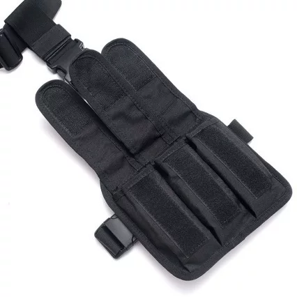 Tactical Three-Piece Set: Tornado Right Leg Holster, Multifunctional Leg Strap Combination Waist Holster, Cs Quick-Draw Leg Holster, Magazine Pouch