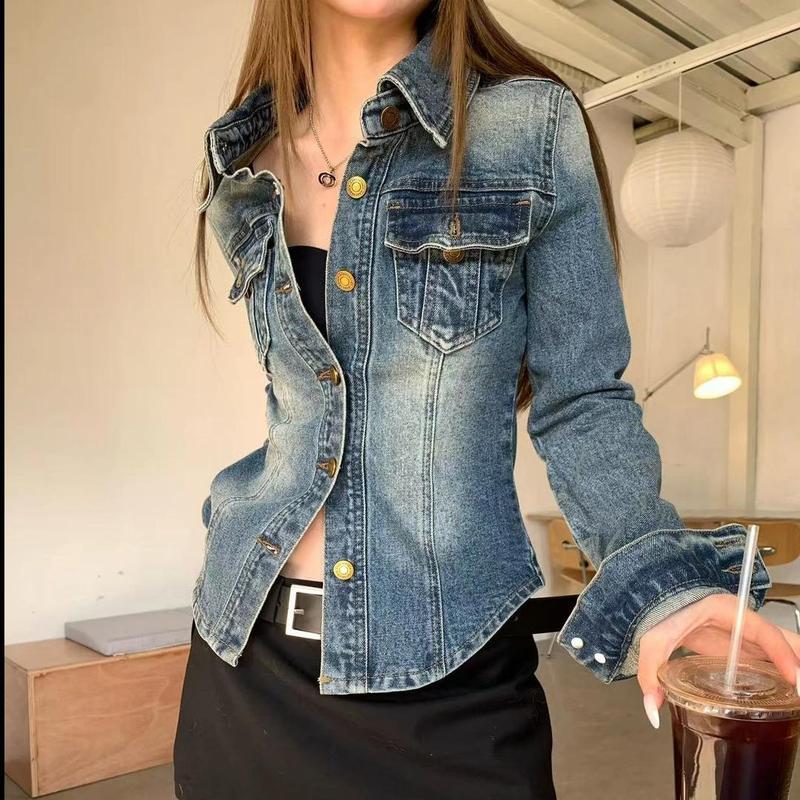 兔子乖乖  番茄妹妹Tomatosister春款2025复古休闲牛仔wait美式水|undefined