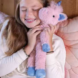 跨境新品buddy the unicorn plush 粉色独角兽公仔毛绒玩偶