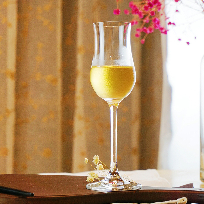 Piés altos whisky olor taza de sabor taza de vino dulce taza de tulipán taza de cóctel de cristal taza de Sherry