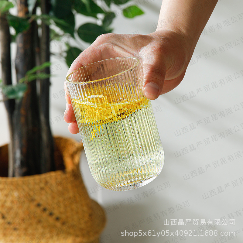 Venta al por mayor patrón vertical europeo color primario cocina copa de vino copa de boca Copa de champán tazón de helado creativo elegante hogar Hotel vino conjunto