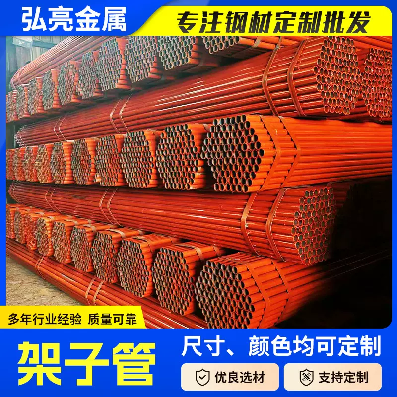 厂家批发Q235B镀锌架子管热浸锌工艺建筑结构脚手架钢管6米架子管