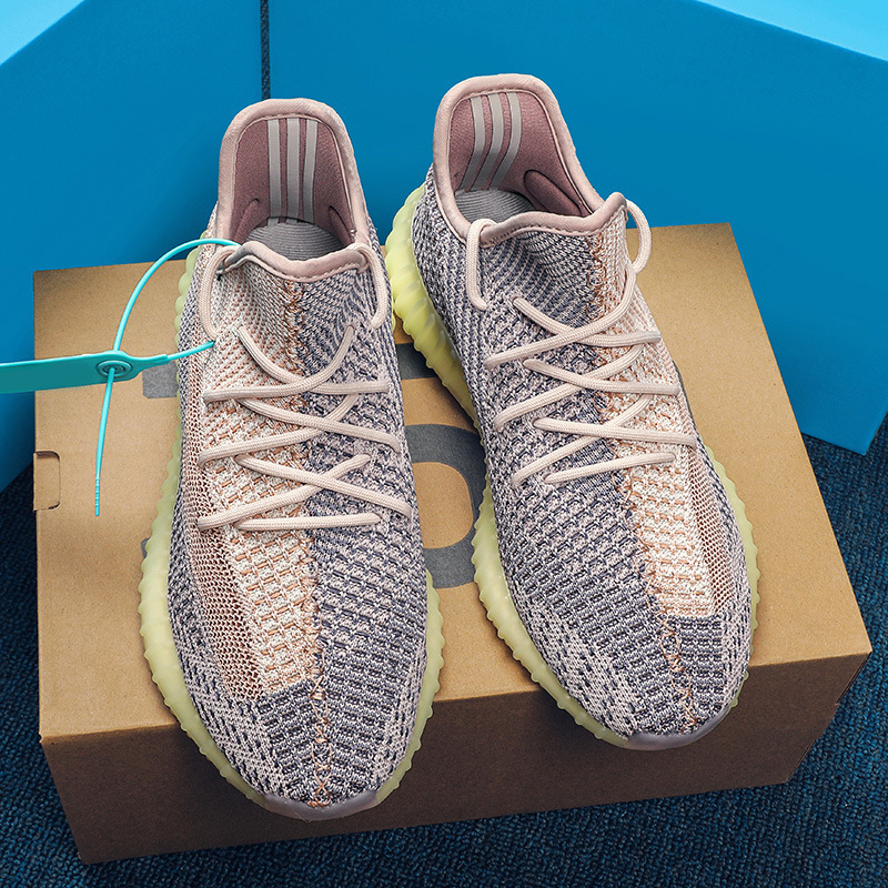 Putian Coco zapatos 2023 verano nuevo 350v2 volando tejido transpirable hombres y mujeres pareja zapatos palomitas zapatos para correr hombres