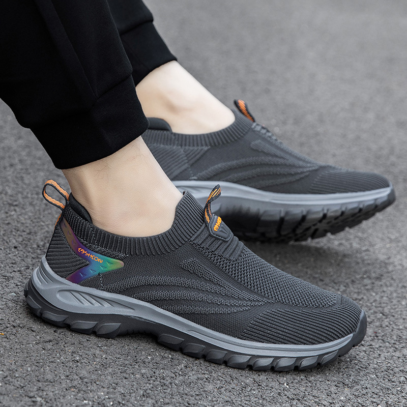 Cómodos zapatos deportivos casuales de primavera para mujeres con suela suave para caminar con un pedazo de malla transpirable