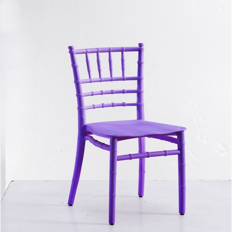 Silla de bambú PP Silla de ocio Silla de respaldo niños kindergarten silla de plástico al por mayor banquete de boda al aire libre Silla de hotel